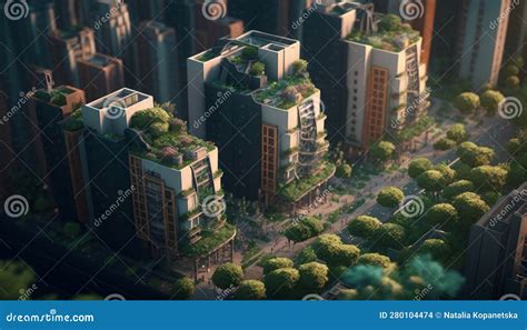 The Urbanized Environment Of The City Gardens And Greenery Of The City