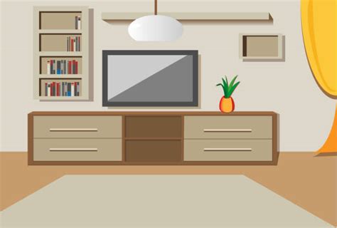 Living Room Tv Clip Art Vector Images And Illustrations Istock
