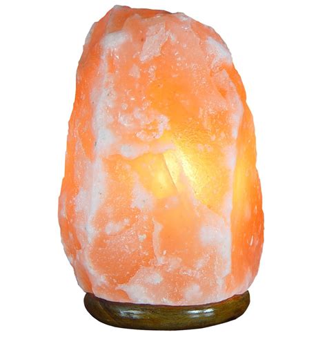 Amber Himalayan Salt Crystal Lamp Medium With Dimmer Cord Well Of