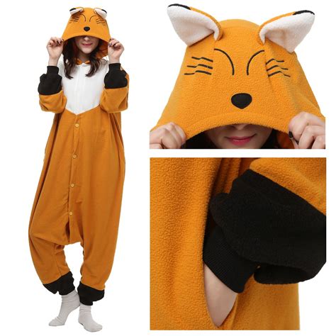 Japanese Red Fox Onesie, Japanese Red Fox Pajamas For Women & Men
