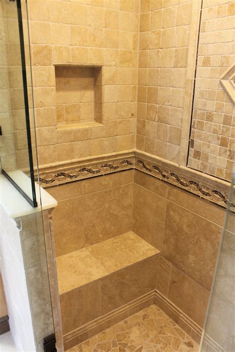But can jolly be used in a shower on the edge of a shower seat? Walk in shower with custom built shower seat and recessed ...