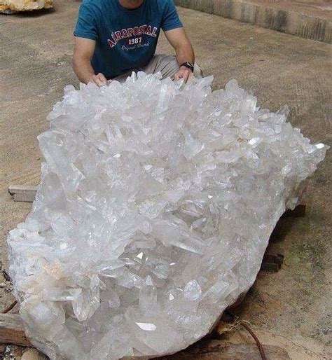 The Largest Cluster Of Lemurian Quartz Crystal Ever Found From
