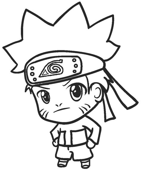 Chibi Naruto Coloring Page Coloring Page Coloring Home