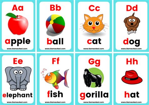 Jolly Phonics Alphabet Cards Free Session Words In Alphabetical Order