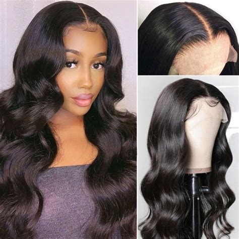 Middle Part Lace Closure Wigs Body Wave Julia Hair Wig Hairstyles