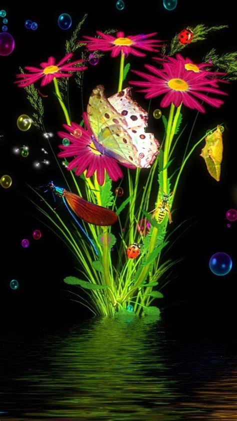 Glowing butterflies wallpaper - backiee