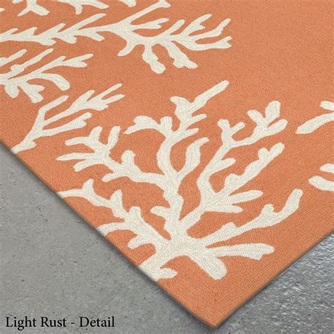 Coral Border Indoor Outdoor Area Rugs By Liora Manne