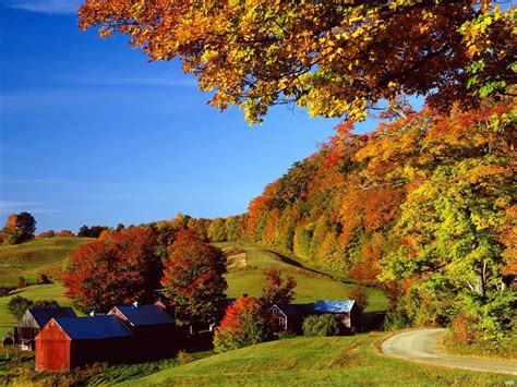 Landscapes Woodstock In Autumn Vermont Autumn Landscape Beautiful