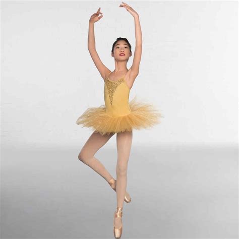 1st Position Sequin Glitter Gold Classical Ballet Tutu The Dancers Shop