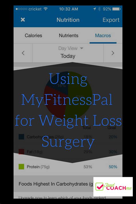 How To Use Myfitnesspal For Wls Bariatric Food Coach
