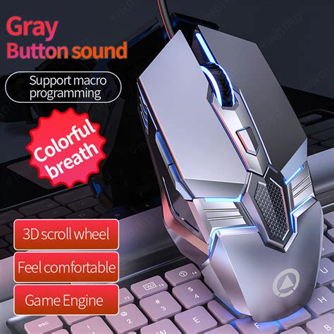 Yindiao G12 Gaming Mouse Usb Wired 3200dpi Macro Programmable Optical E