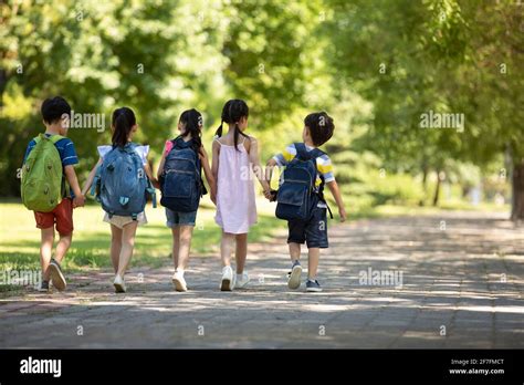 Children Going To School Stock Photo Alamy