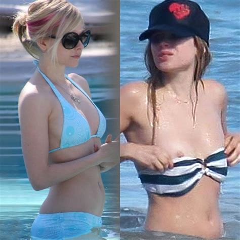 Hot Avril Lavigne Beach