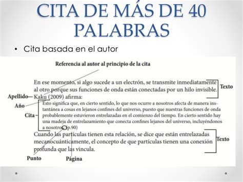 Ejemplos De Citas De Mas De 40 Palabras Basadas En El Autor Descargar