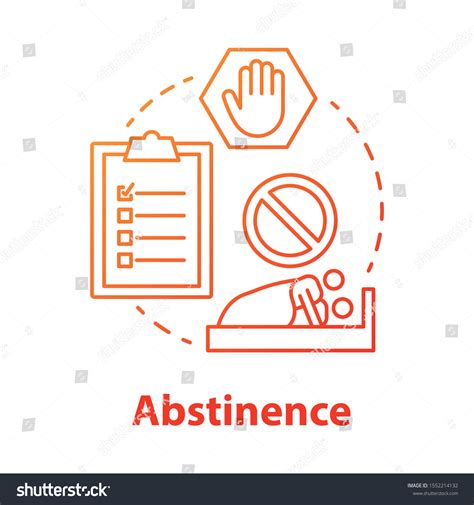 Abstinence Red Concept Icon Safe Sex Stock Vector Royalty Free 1552214132 Shutterstock
