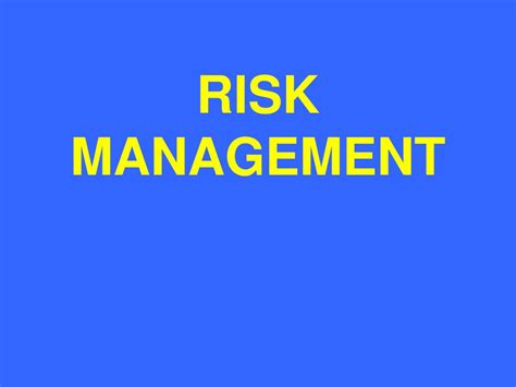 Ppt Risk Management Powerpoint Presentation Free Download Id6598795