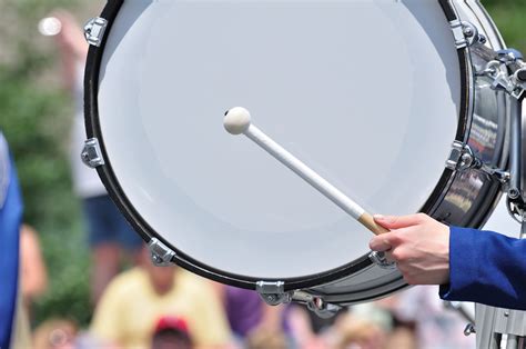 Bass Drum Playing In The Marching Band X8 Drums And Percussion Inc