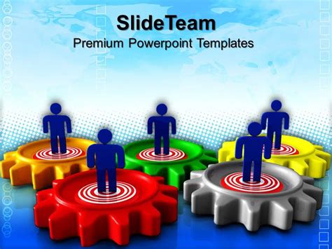 Gears Cogs Powerpoint Templates Target Business Download Ppt