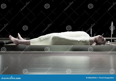 Body On Autopsy Table