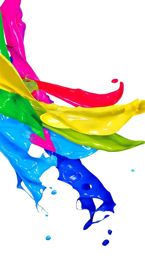 Color splash wallpaper white background. Color Paint Art White Art Illustration #iPhone #6 #plus # ...