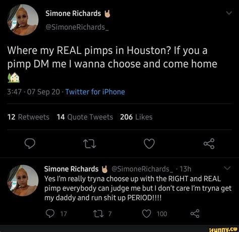 Simone Richards Where My REAL Pimps In Houston If You A Pimp DM Me