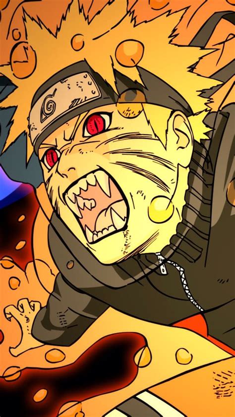Naruto Uzumaki Jinchūriki Transformation Anime Iphone Wallpaper