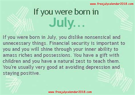 birthday month july quotes shortquotes cc