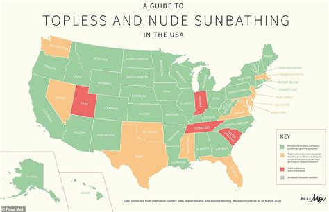 Map Reveals Which Nations Enable Nude Sunbathing And There Is A State
