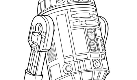 Coloriage Star Wars Droide Coloriages R2 D2 Le Droïde De Luke Skywalker