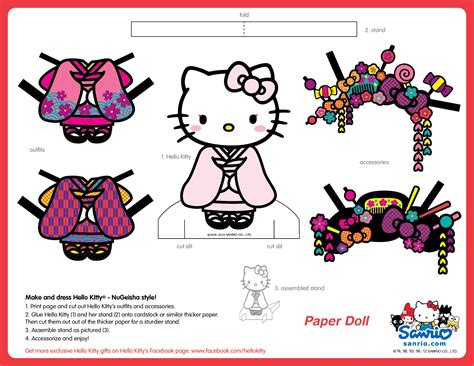 Maybe you would like to learn more about one of these? hello kitty NuGeisha version PAPER DOLL | Sanrio ...
