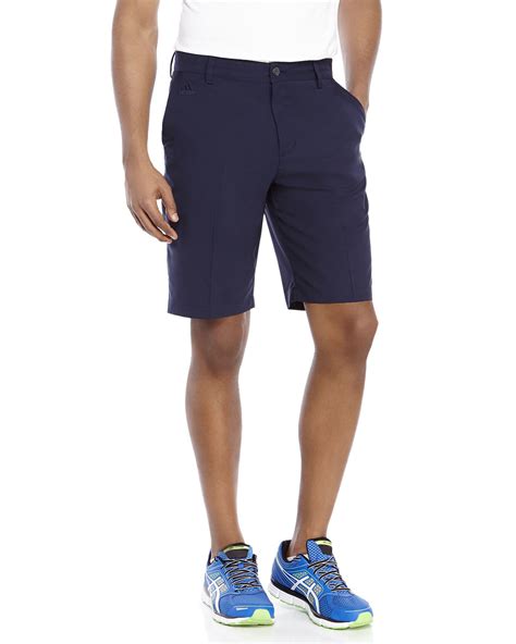 Adidas Climalite 3 Stripes Golf Shorts In Blue For Men Navy Lyst