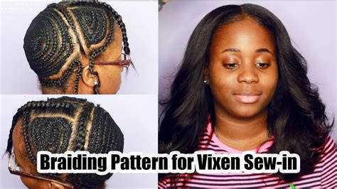 Braiding Pattern For Vixen Sew In Youtube