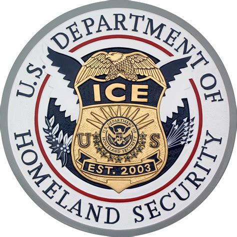 Department Of Homeland Security Plaque