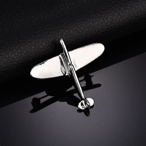 Cessna Silver Aircraft Shaped Lapel Pin Brooch For Pilots And Crew