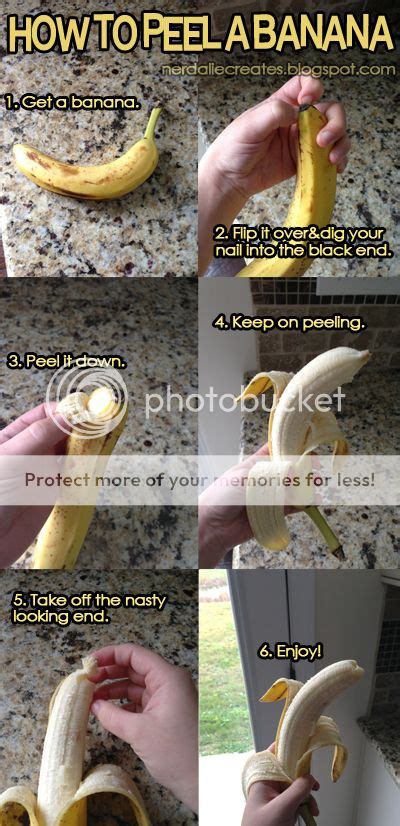 Nerdalie Creates How To Peel A Banana Like The Pros