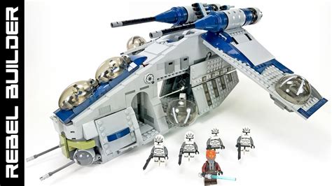 Lego Star Wars Plos Bros Republic Gunship Set 75021 Modified Build