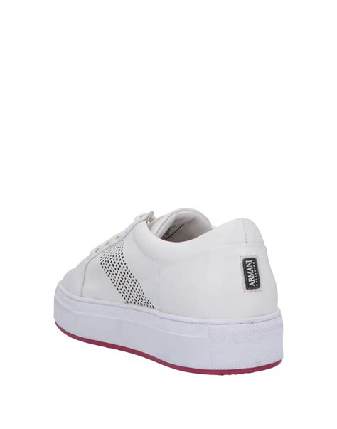 Armani Low Tops And Sneakers In White For Men Lyst