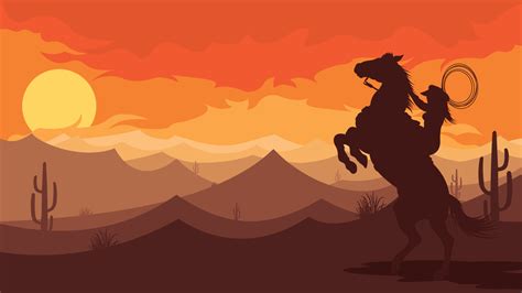 Cowboy Background Vector Art Icons And Graphics For Free Download