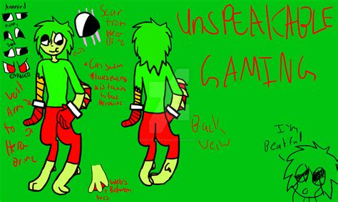 Unspeakable Gaming My Version Refrence By Cazzthecreature On Deviantart