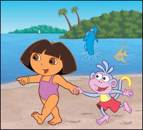 Dora The Explorer At The Beach 💖nude Cartoons Dora Marquez