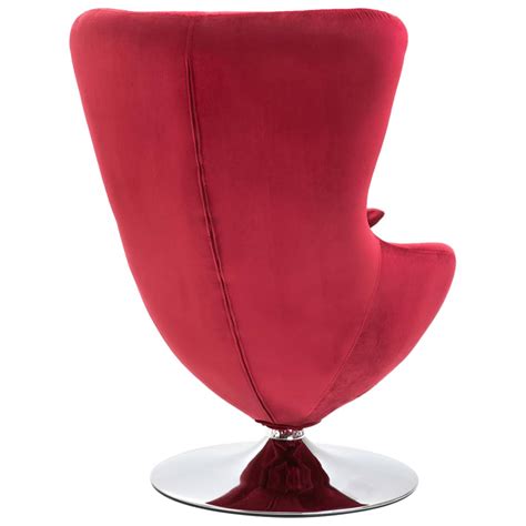 Our elegant egg chair combines style and comfort, which will add a touch of timeless elegance to your interior. vidaXL Swivel Egg Chair with Cushion Red Velvet French Arm ...