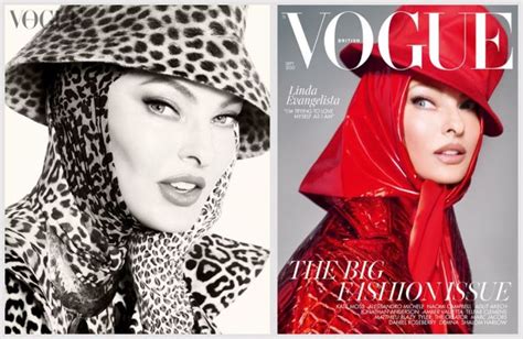 Model Linda Evangelista Appears On Cover Of Vogue First Time Since