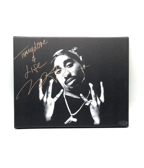 Tupac Facsimile Autograph 11x14 Canvas Print Wall Art