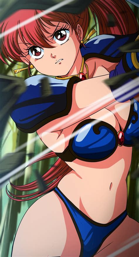 masaaki endo asagiri youko genmu senki leda highres 1girl armor arms up bikini bikini