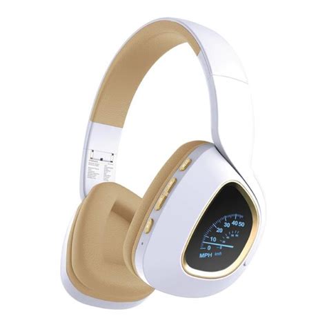 Promate Bavaria Deep Bass Over Ear Wireless Stereo Headphone White Game Hub