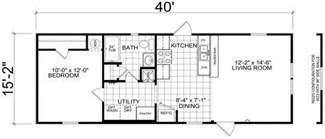 16X40 Mobile Home Floor Plans Floorplans Click