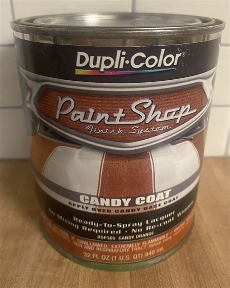 Dupli Color Bsp305 Candy Orange Paint Shop Finish System 32 Oz Free