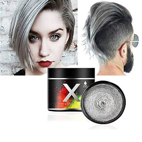 Sliver Grey Hair Color Wax，one Time Temporary Modeling Natural Color