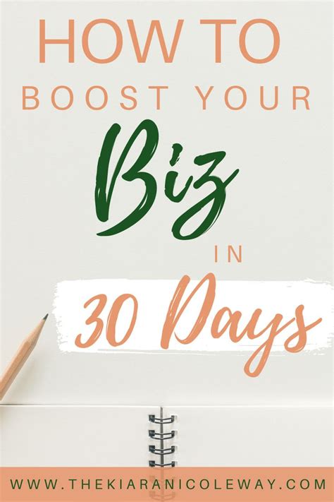 Use This To Boost Your Business In 30 Days 30 Day Challenge 30 Day Day