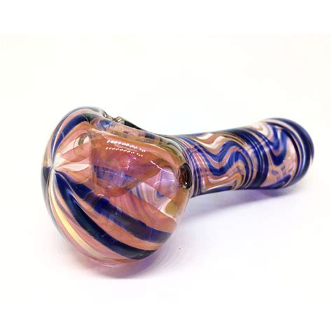 Pink Fumed Fatty Chamber Glass Pipe 5 Kings Pipes